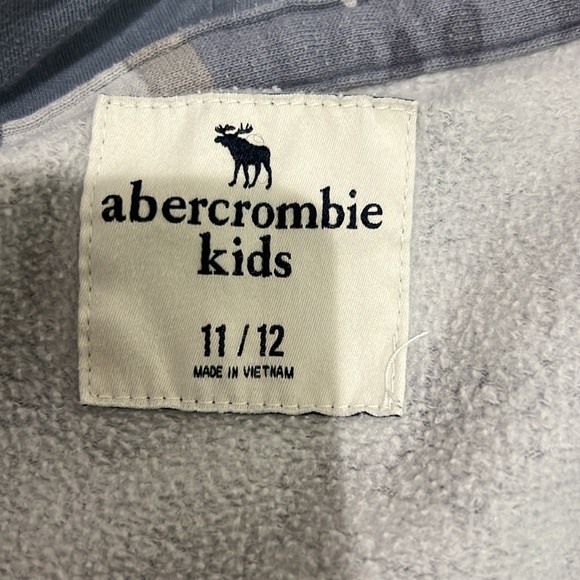 Abercrombie and Fitch Fleece lined Jacket Blue Camo - Picture 4 of 9